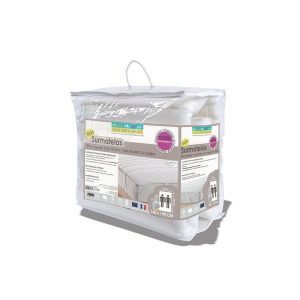 SURMATELAS NON LITIER 140CM X 190CM LINGE DES FAMILLES GLYCINE 140X190