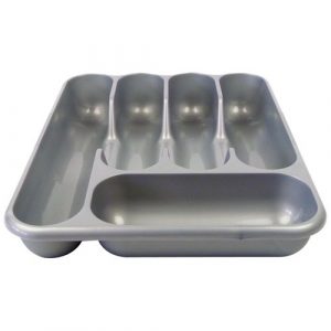 LAGUELLE Range couverts 5 cases coloris gris